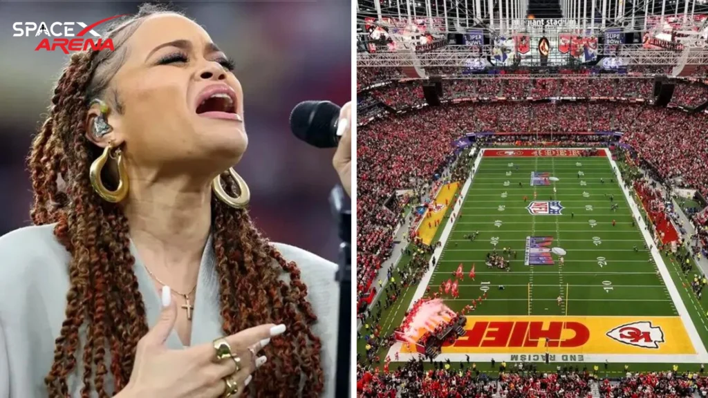 NFL Fines $1 Billion To Andra Day For Singing Black National Anthem At  Super Bowl LVIII.