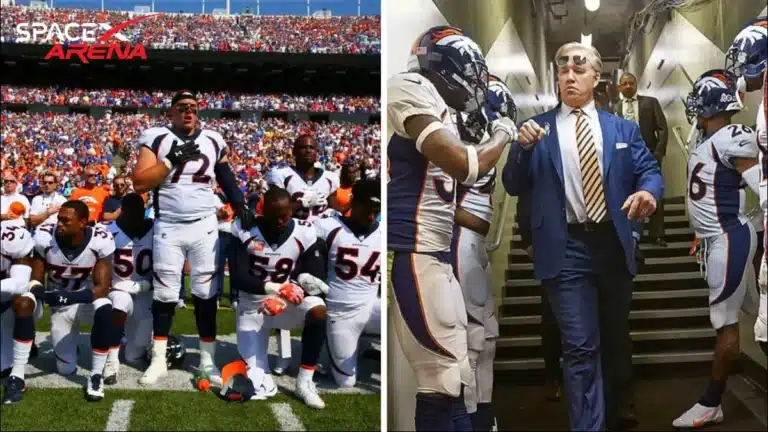 John Elway forbids kneeling during the anthem and says, “Kneel On My Field or You’re Fired On The Spot.”