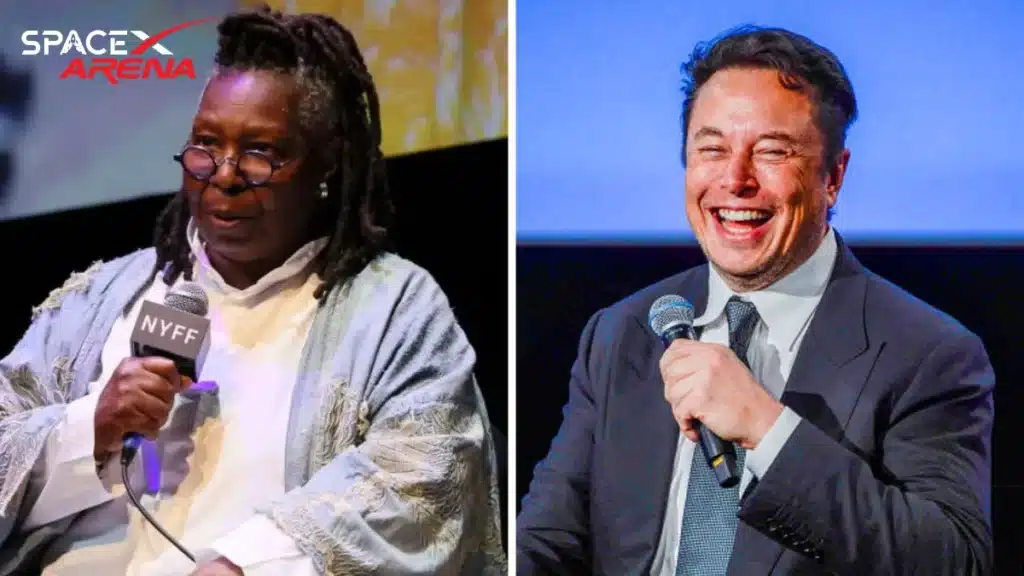 Whoopi Goldberg Faceplants During Interview With Elon Musk