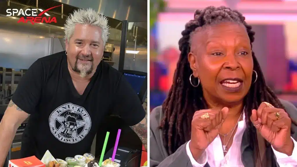 Whoopi Goldberg was immediately kicked out after booing loudly at Guy Fieri's restaurant.