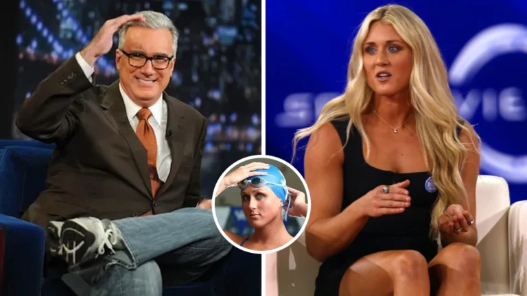 Former swimmer Keith Olbermann called Riley Gaines “unsuccessful and stupid.”