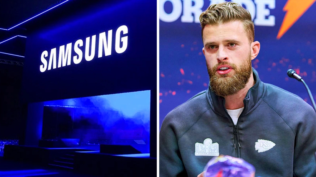 Samsung signs a $150 million endorsement agreement with Harrison Butker. "We support his principles."