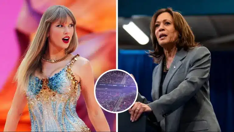 Taylor Swift Faces Sparse Crowds After Kamala Harris Endorsement “Just echos in the empty seats.”